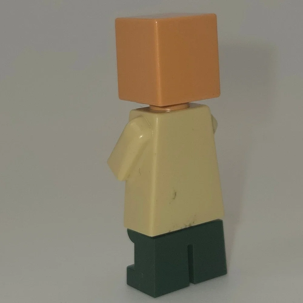 LEGO Minecraft Villager Minifigure Tan Robe Green Legs Folded Arms